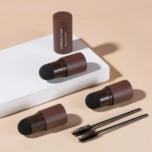 Eyebrow Stamp - Perfectly Defined Natural Eyebrows! With 10 Original Stencils